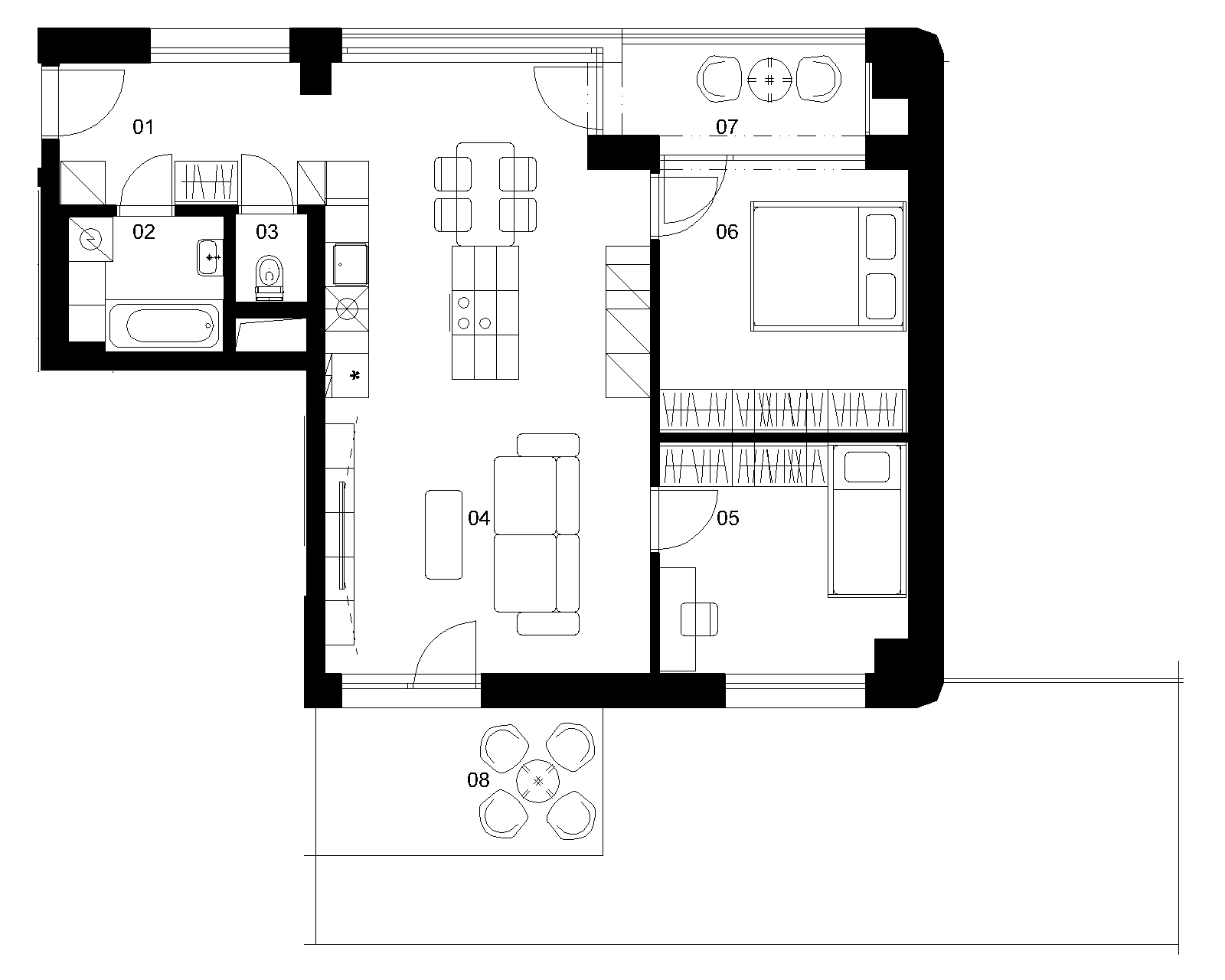 A1G - 3 izbový byt - Nové Mlynarce