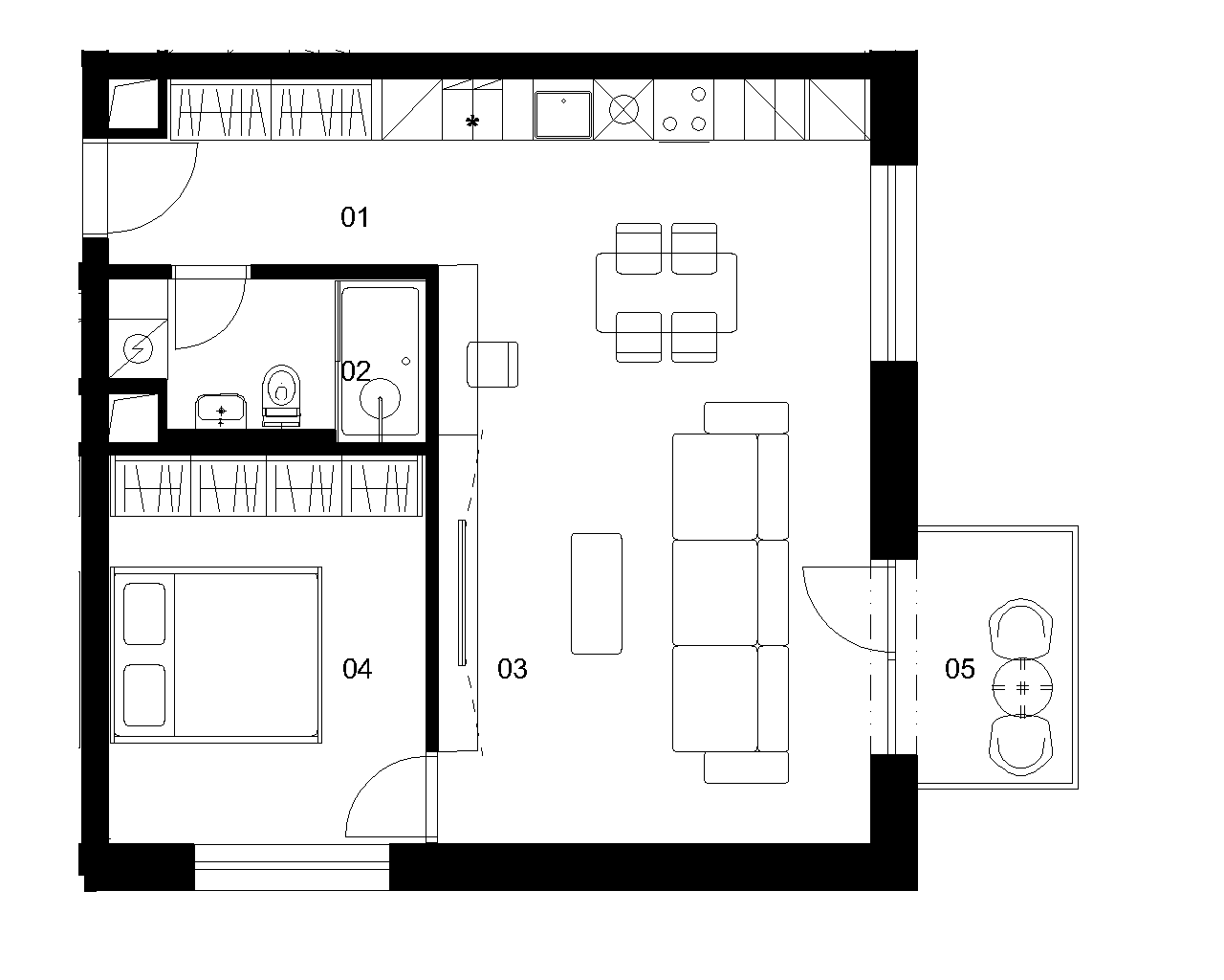 A2D - 2 izbový byt - Nové Mlynarce