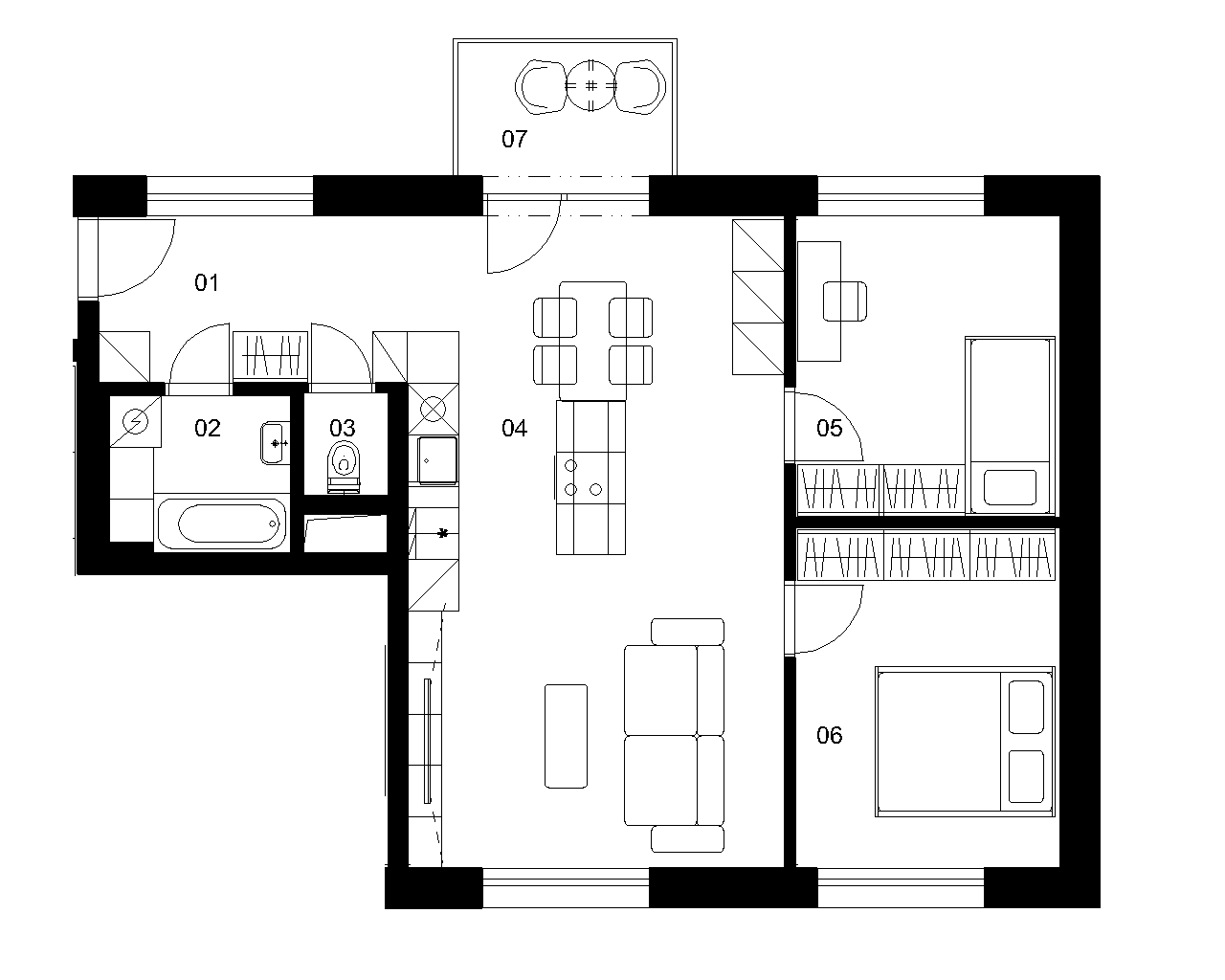 D2D - 3 izbový byt - Nové Mlynarce