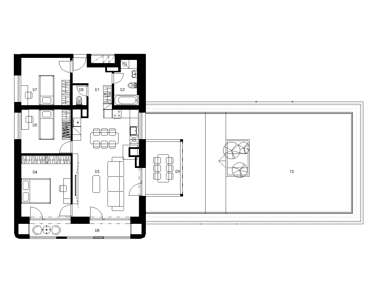D5B - 4 izbový byt - Nové Mlynarce