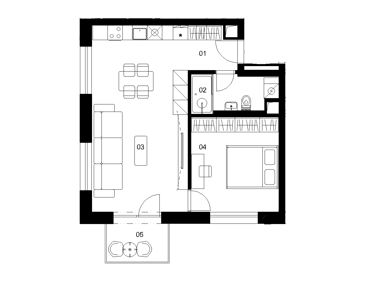 E2H - 2 izbový byt - Nové Mlynarce