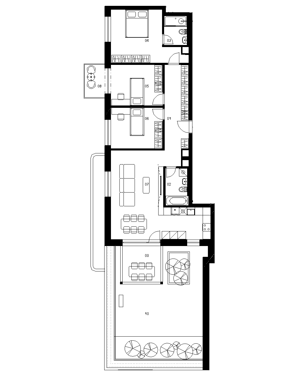 E5B - 4 izbový byt - Nové Mlynarce
