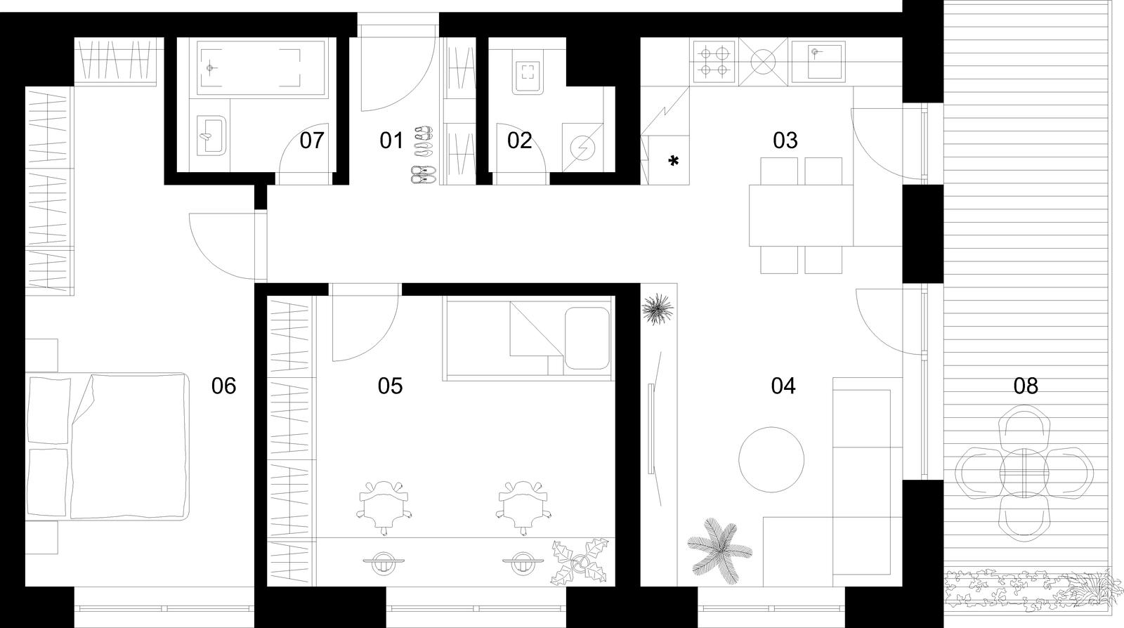 3 izbový byt B-4.6.