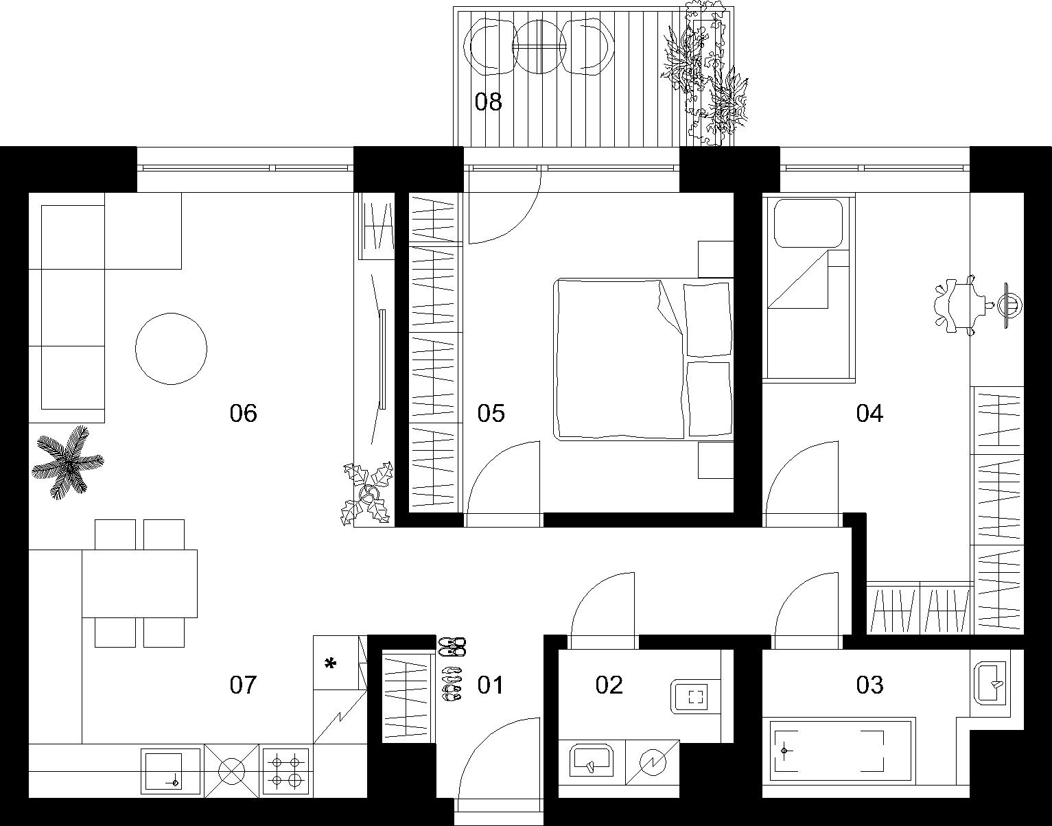 3 izbový byt B-4.1.