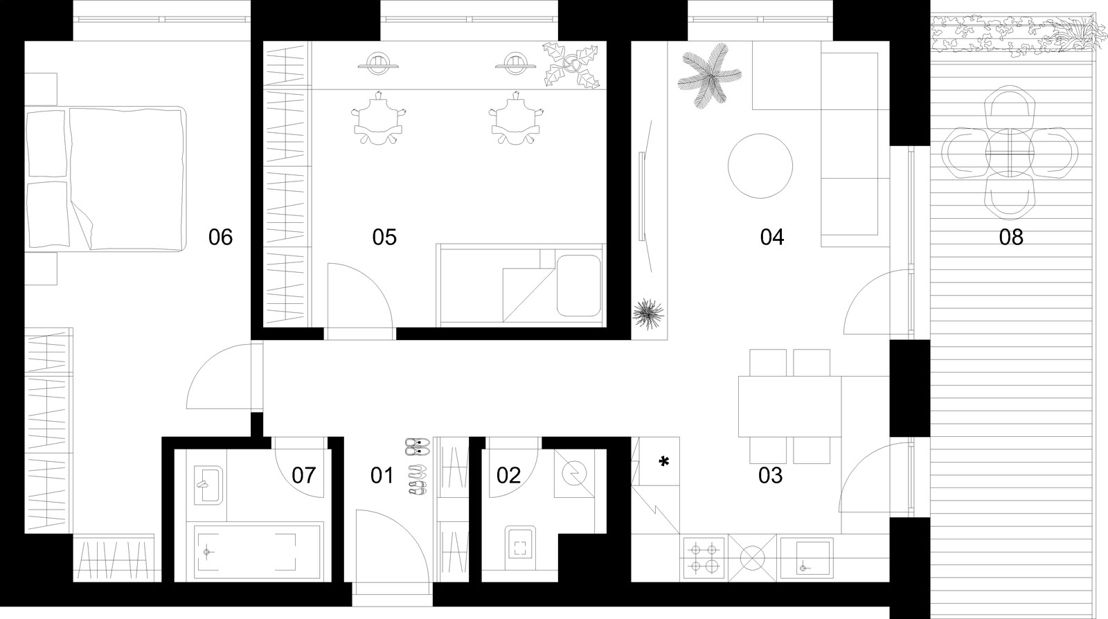 3 izbový byt B-2.7.