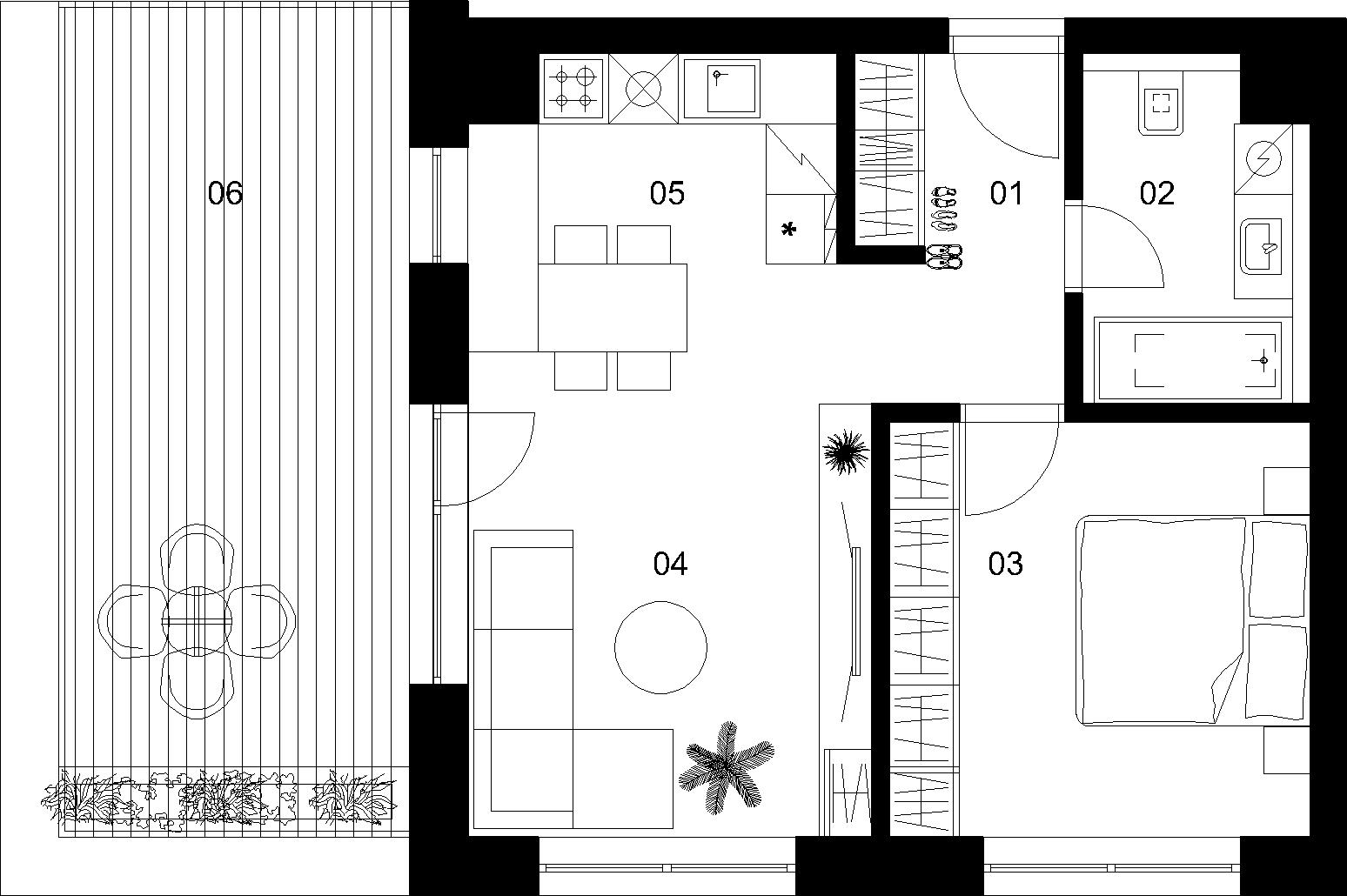 2 izbový byt C-5.2.