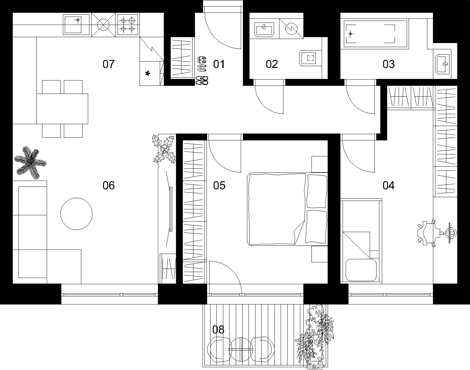 3 izbový byt C-4.1.