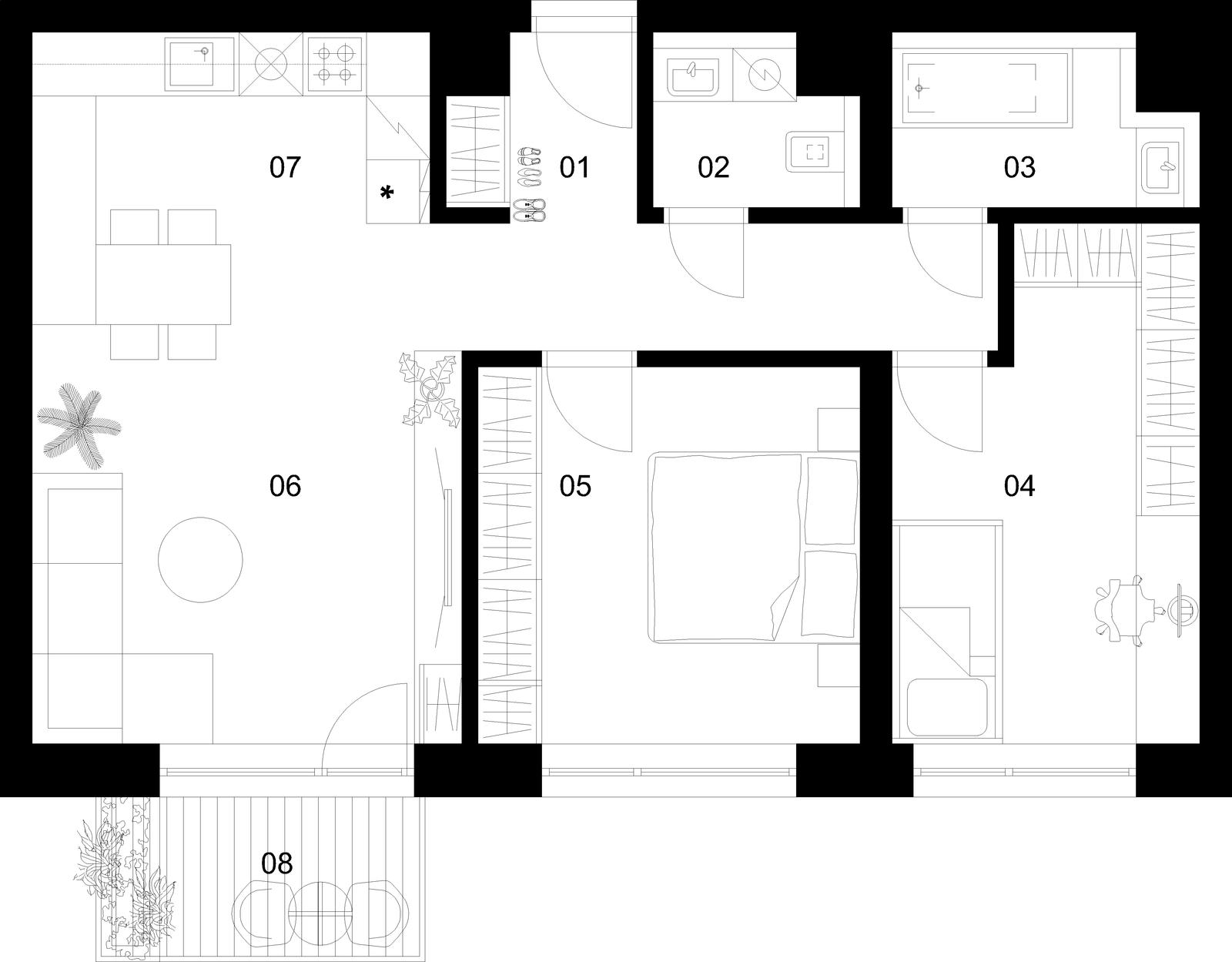 3 izbový byt C-3.1.