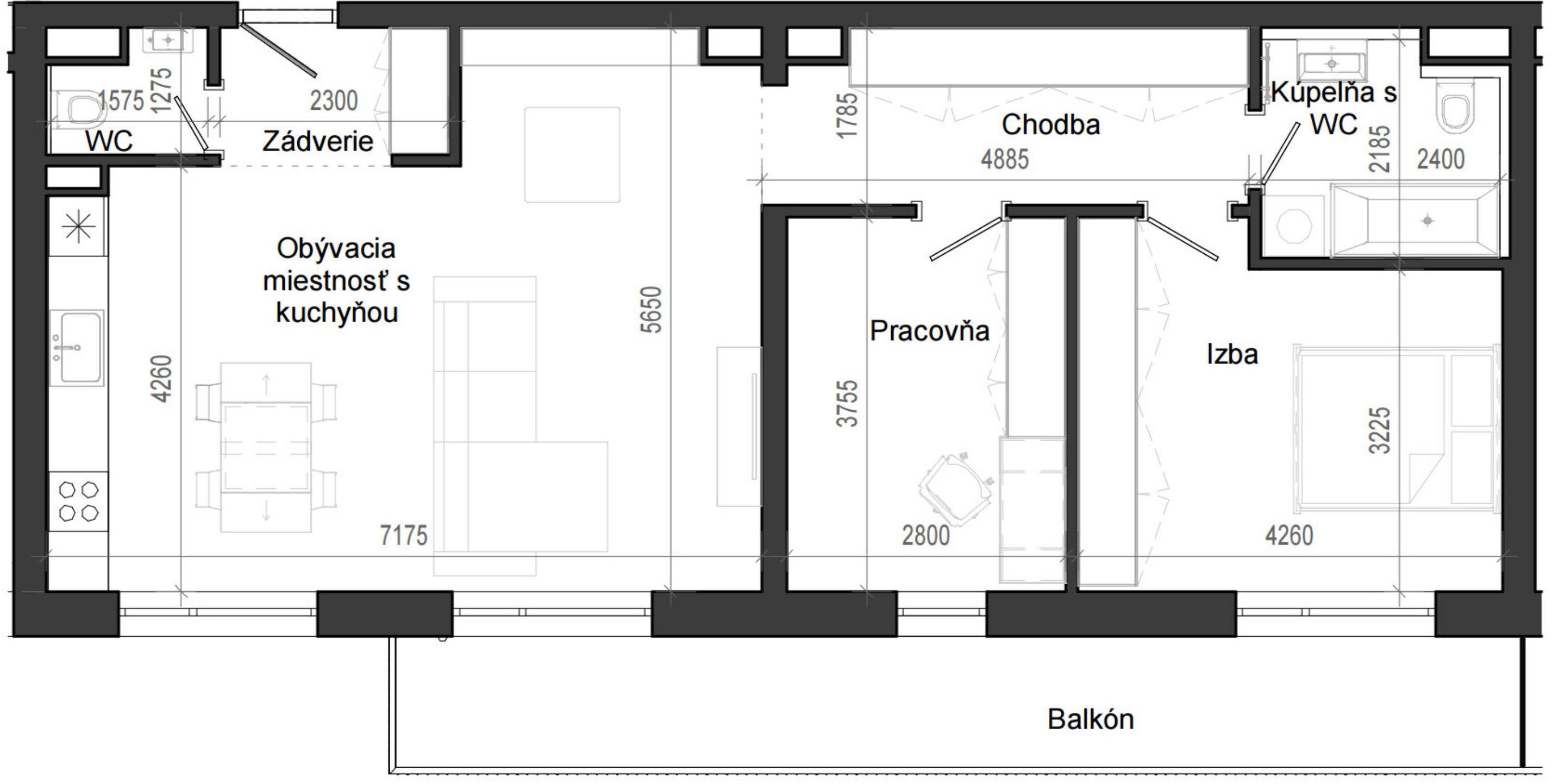3 izbový byt B14 - 5G