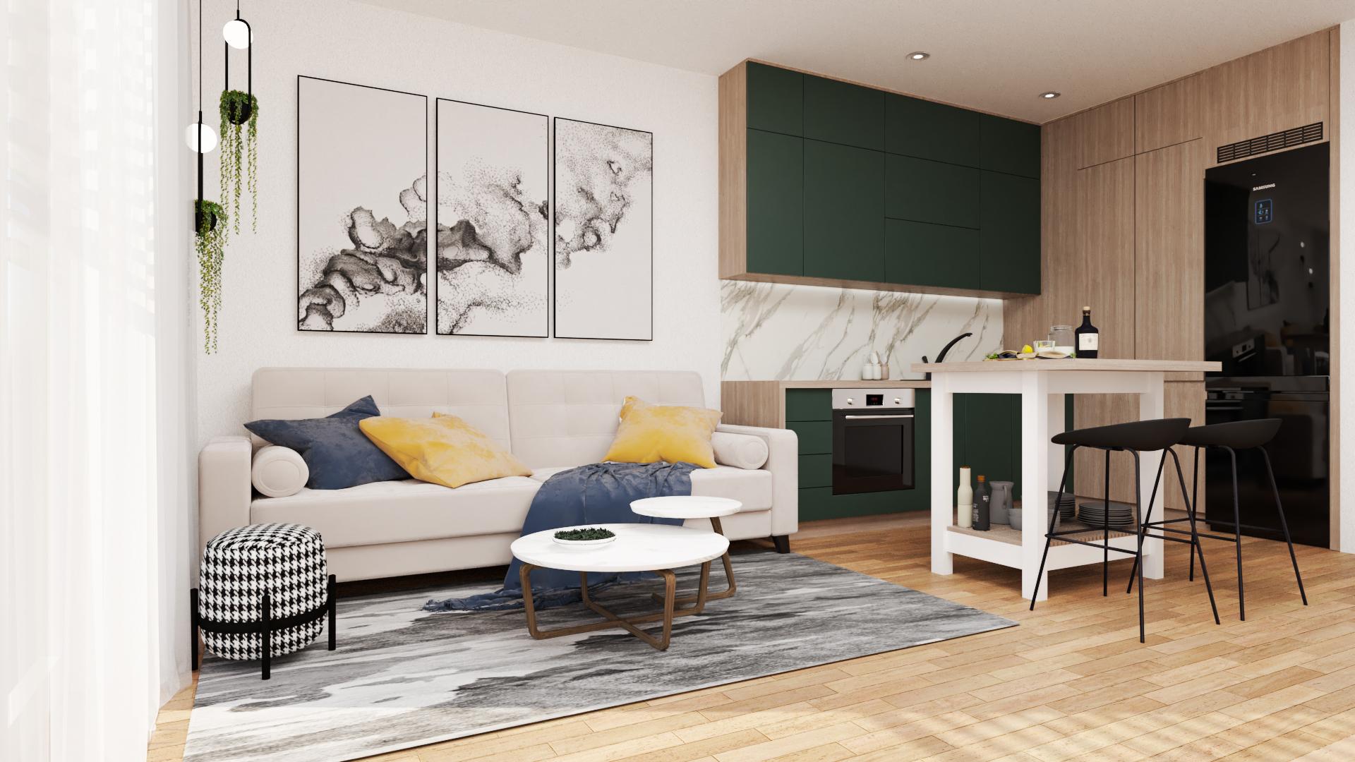 2 izbový byt B12 - 4C