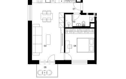 A2C - 2 izbový byt - Nové Mlynarce