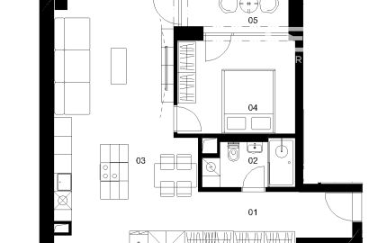 E3A - 2 izbový byt - Nové Mlynarce