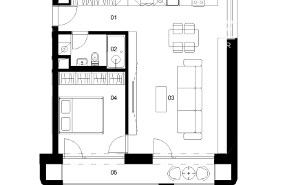 E3G - 2 izbový byt - Nové Mlynarce