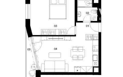 E4I - 2 izbový byt - Nové Mlynarce