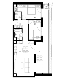 E5A - 3 izbový byt - Nové Mlynarce