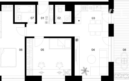 3 izbový byt B-4.6.