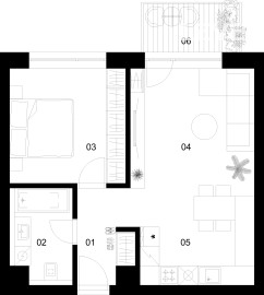 2 izbový byt C-5.5.