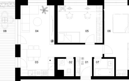 3 izbový byt C-2.3.