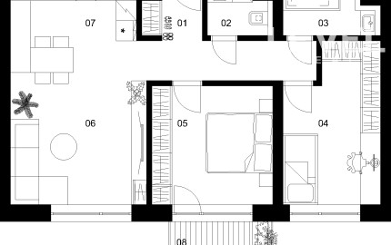 3 izbový byt C-2.1.