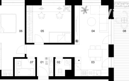 3 izbový byt C-1.6.