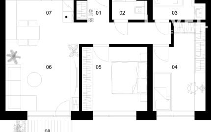 3 izbový byt C-1.1.