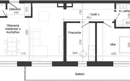 3 izbový byt B14 - 7F
