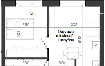 2 izbový byt B14 - 5C