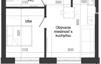 2 izbový byt B14 - 4I