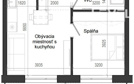 2 izbový byt B14 - 4H