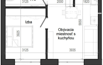 2 izbový byt B14 - 1I