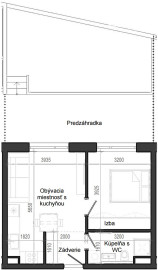 0 izbový byt B14 - 1E-OP