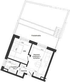 0 izbový byt B14 - 1B-OP