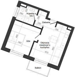 2 izbový byt B14 - 1A