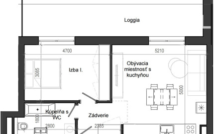 2 izbový byt B13 - 7E