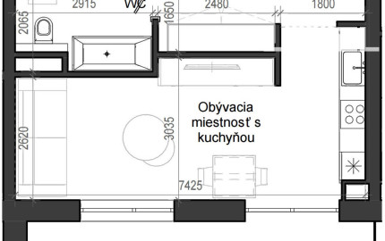 1 izbový byt B13 - 6H