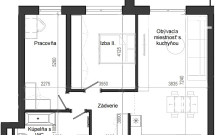 3 izbový byt B13 - 6E