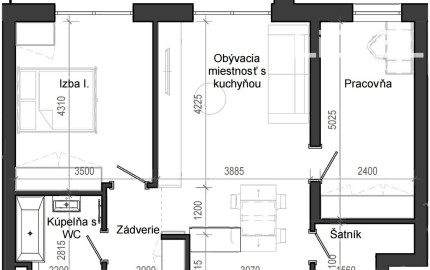 3 izbový byt B13 - 5D