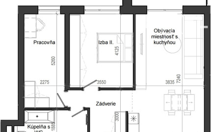 3 izbový byt B13 - 4E