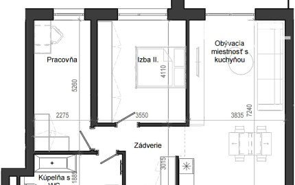 3 izbový byt B13 - 3E