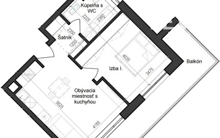 2 izbový byt B11 - 5G