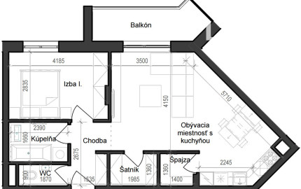 2 izbový byt B11 - 4E