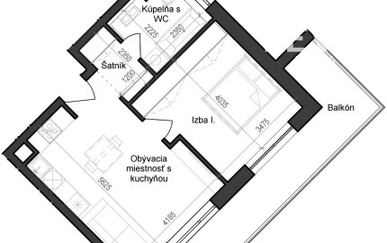 2 izbový byt B11 - 3G