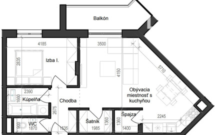 2 izbový byt B11 - 2E