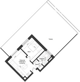 2 izbový byt B11 - 1F