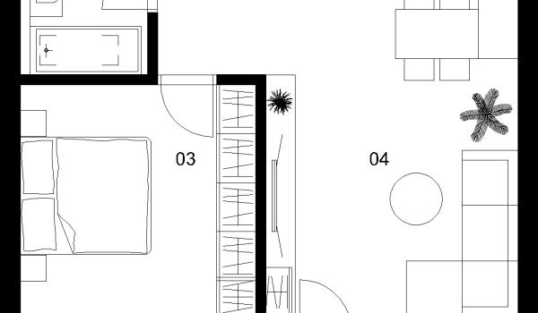 2 izbový byt B-5.5.