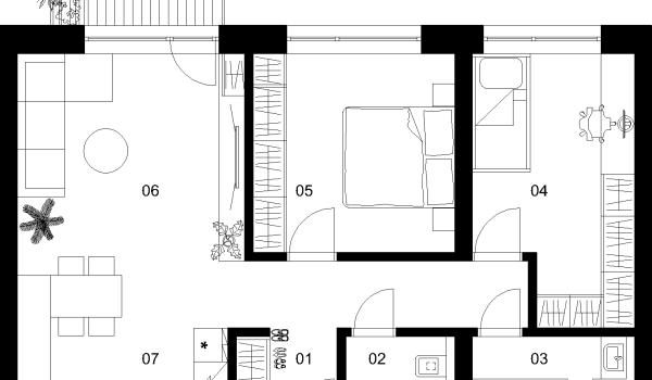3 izbový byt B-5.1.