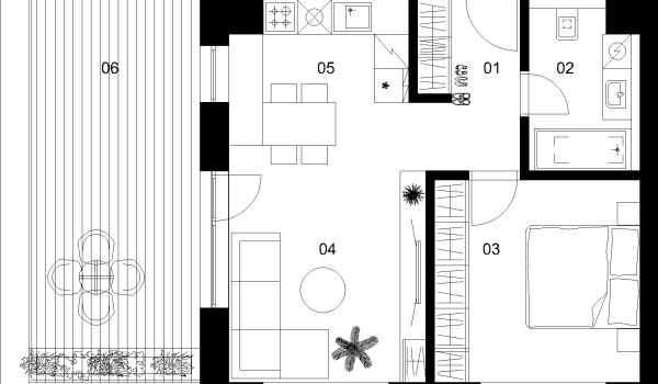 2 izbový byt C-5.2.
