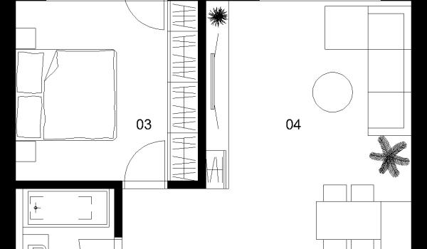 2 izbový byt C-2.4.