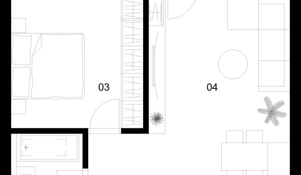 2 izbový byt C-1.5.