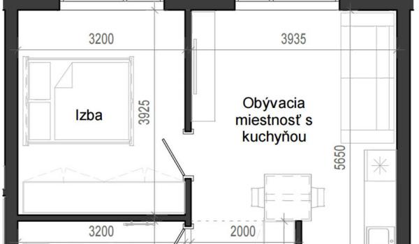 2 izbový byt B14 - 7B